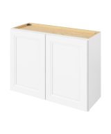 Monaco - 33" x 24" Wall Cabinet, 2 Doors, 1 Shelf in White MWH-W3324