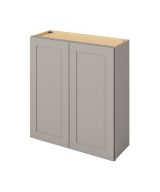 Cooper - 33" x 30" Wall Cabinet, 2 Doors, 2 Shelves in Grey CGR-W3330