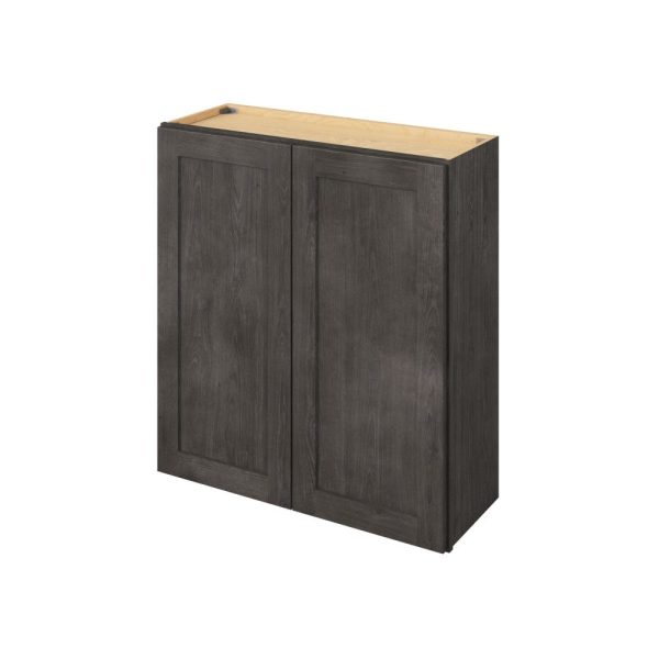 Cooper - 33" x 30" Wall Cabinet, 2 Doors, 2 Shelves in Slate CSL-W3330