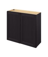 Monaco - 33" x 30" Wall Cabinet, 2 Doors, 2 Shelves in Espresso MES-W3330