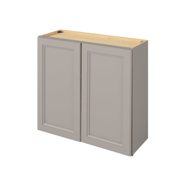 Monaco - 33" x 30" Wall Cabinet, 2 Doors, 2 Shelves in Grey MGR-W3330