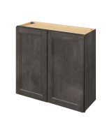 Monaco - 33" x 30" Wall Cabinet, 2 Doors, 2 Shelves in Slate MSL-W3330