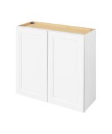 Monaco - 33" x 30" Wall Cabinet, 2 Doors, 2 Shelves in White MWH-W3330