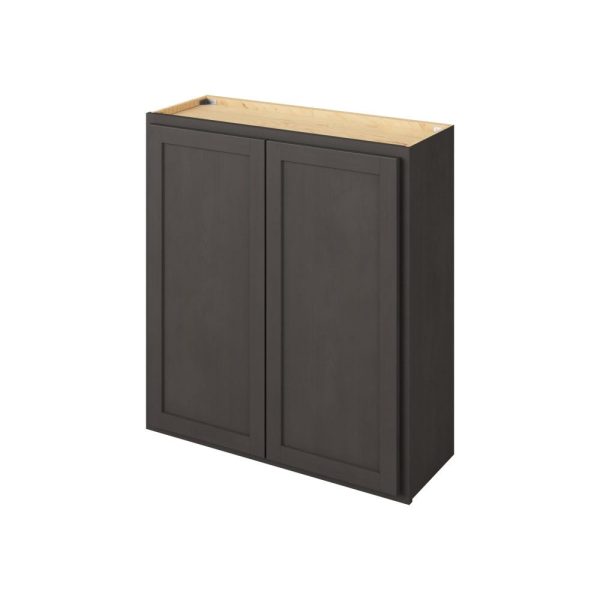 Hudson - 33" x 36" Wall Cabinet, 2 Doors, 2 Shelves in Slate HSL-W3336