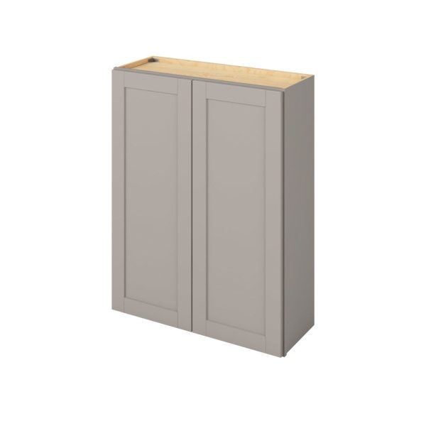 Cooper - 33" x 42" Wall Cabinet, 2 Doors, 3 Shelves in Grey CGR-W3342