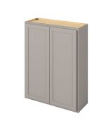 Hudson - 33" x 42" Wall Cabinet, 2 Doors, 3 Shelves in Grey HGR-W3342