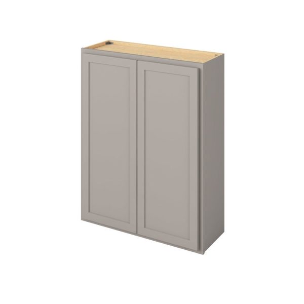 Hudson - 33" x 42" Wall Cabinet, 2 Doors, 3 Shelves in Grey HGR-W3342