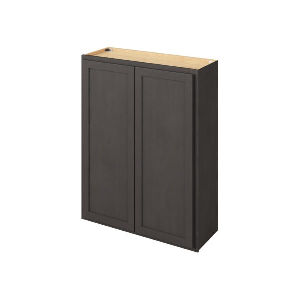 Hudson - 33" x 42" Wall Cabinet, 2 Doors, 3 Shelves in Slate HSL-W3342