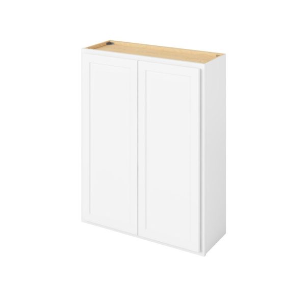 Hudson - 33" x 42" Wall Cabinet, 2 Doors, 3 Shelves in White HWH-W3342