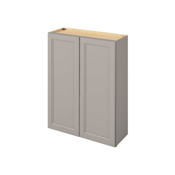 Monaco - 33" x 42" Wall Cabinet, 2 Doors, 3 Shelves in Grey MGR-W3342