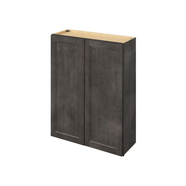 Monaco - 33" x 42" Wall Cabinet, 2 Doors, 3 Shelves in Slate MSL-W3342