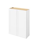 Monaco - 33" x 42" Wall Cabinet, 2 Doors, 3 Shelves in White MWH-W3342