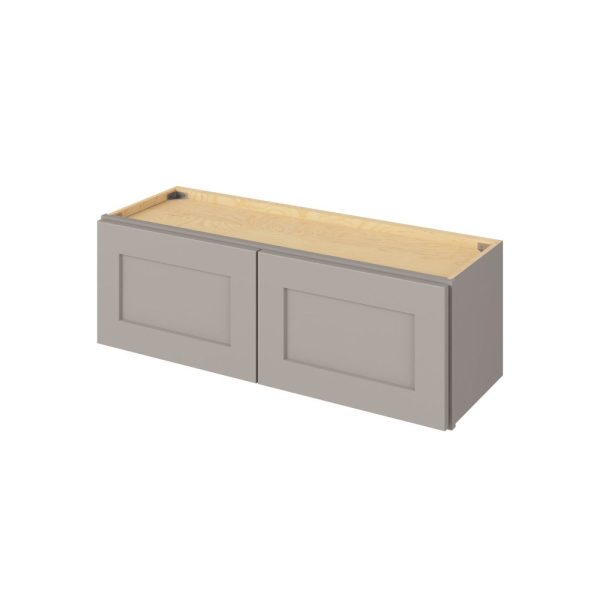 Cooper - 36" x 12" Wall Cabinet, 2 Doors in Grey CGR-W3612