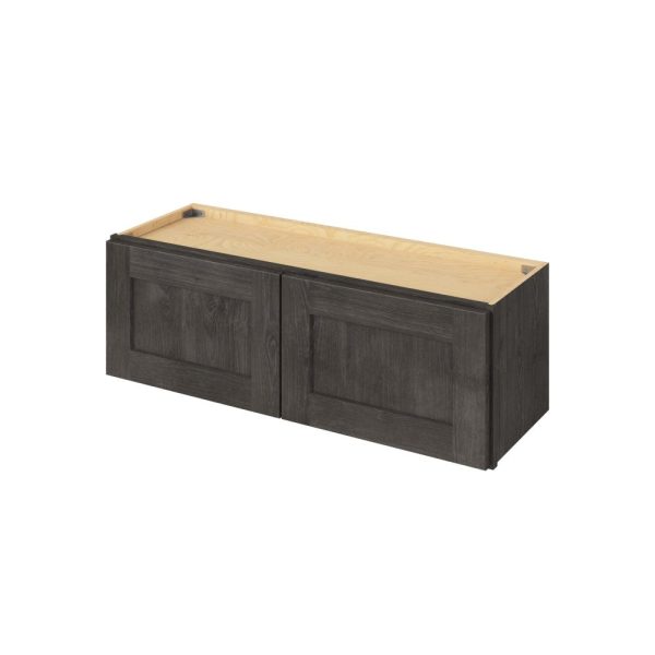 Cooper - 36" x 12" Wall Cabinet, 2 Doors in Slate CSL-W3612