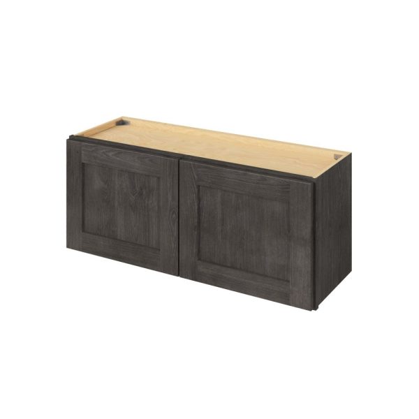 Cooper - 36" x 15" Wall Cabinet, 2 Doors in Slate CSL-W3615