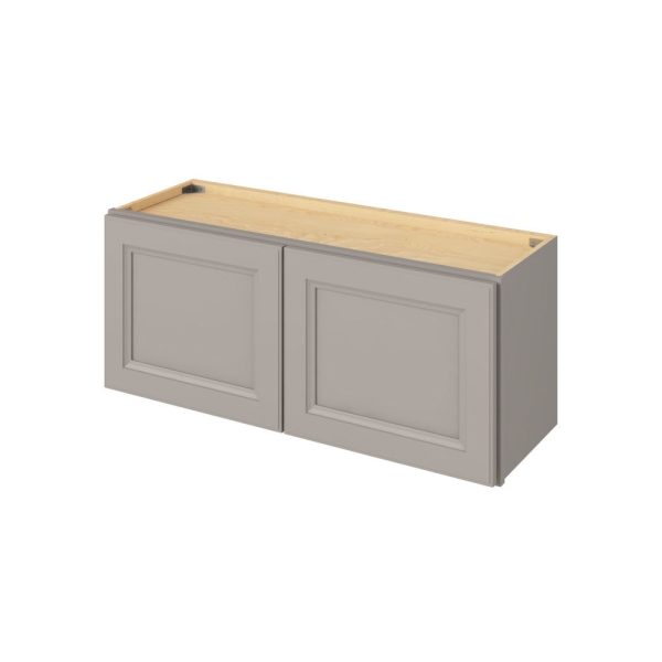 Monaco - 36" x 15" Wall Cabinet, 2 Doors in Grey MGR-W3615