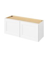 Monaco - 36" x 15" Wall Cabinet, 2 Doors in White MWH-W3615