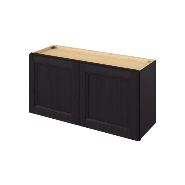 Monaco - 36" x 18" Wall Cabinet, 2 Doors in Espresso MES-W3618