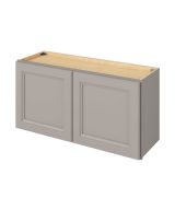 Monaco - 36" x 18" Wall Cabinet, 2 Doors in Grey MGR-W3618