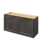 Monaco - 36" x 18" Wall Cabinet, 2 Doors in Slate MSL-W3618