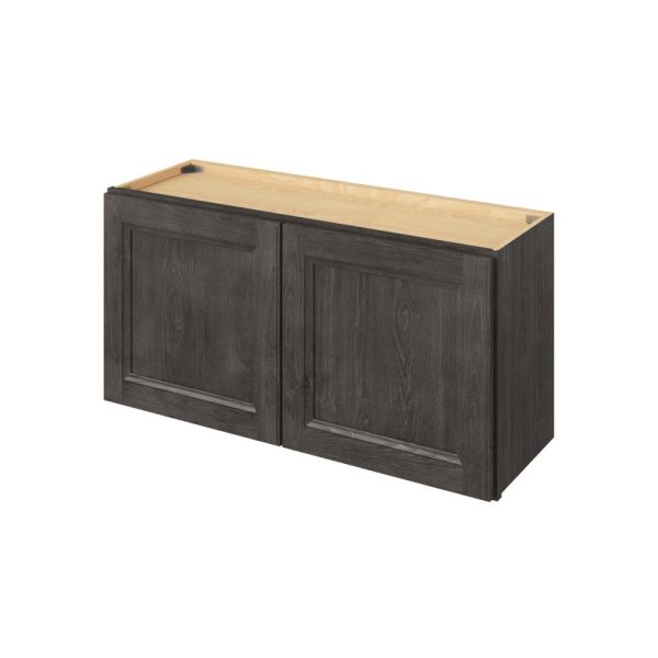 Monaco - 36" x 18" Wall Cabinet, 2 Doors in Slate MSL-W3618