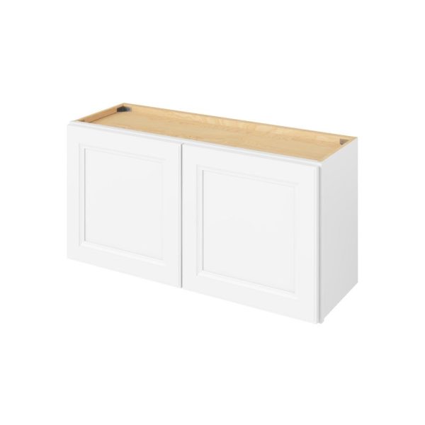 Monaco - 36" x 18" Wall Cabinet, 2 Doors in White MWH-W3618