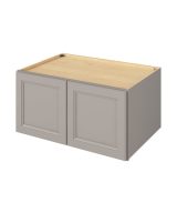 Monaco - 36" x 18" x 24" Deep Wall Cabinet, 2 Doors in Grey MGR-W361824