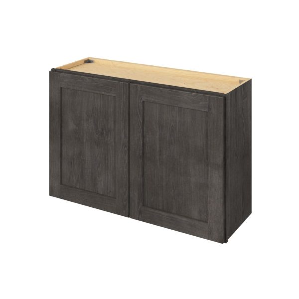 Cooper - 36" x 24" Wall Cabinet, 2 Doors, 1 Shelf in Slate CSL-W3624