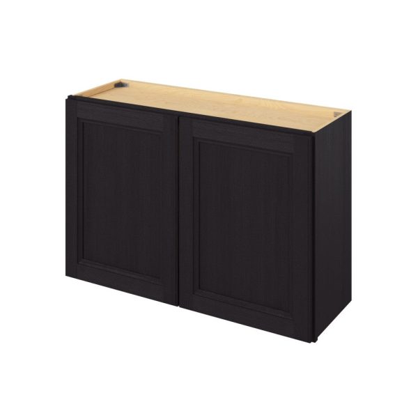 Monaco - 36" x 24" Wall Cabinet, 2 Doors, 1 Shelf in Espresso MES-W3624