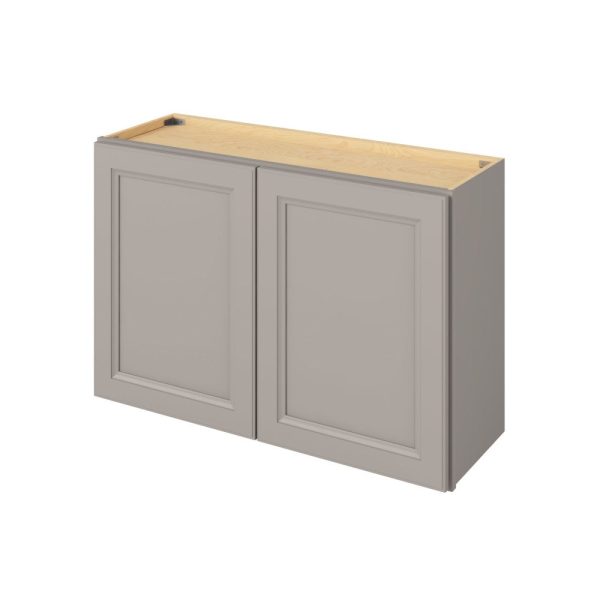 Monaco - 36" x 24" Wall Cabinet, 2 Doors, 1 Shelf in Grey MGR-W3624