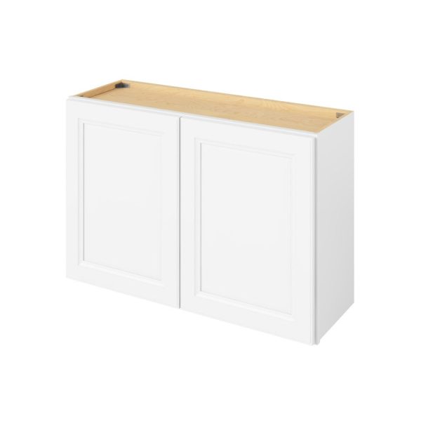 Monaco - 36" x 24" Wall Cabinet, 2 Doors, 1 Shelf in White MWH-W3624