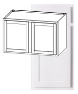 Hudson - 36" x 24" x 24" Deep Wall Cabinet, 2 Doors, 1 Shelf in White HWH-W362424