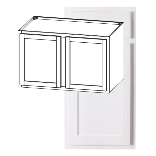 Hudson - 36" x 24" x 24" Deep Wall Cabinet, 2 Doors, 1 Shelf in White HWH-W362424