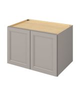 Monaco - 36" x 24" x 24" Deep Wall Cabinet, 2 Doors, 1 Shelf in Grey MGR-W362424