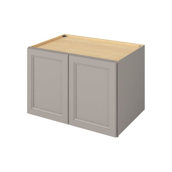 Monaco - 36" x 24" x 24" Deep Wall Cabinet, 2 Doors, 1 Shelf in Grey MGR-W362424