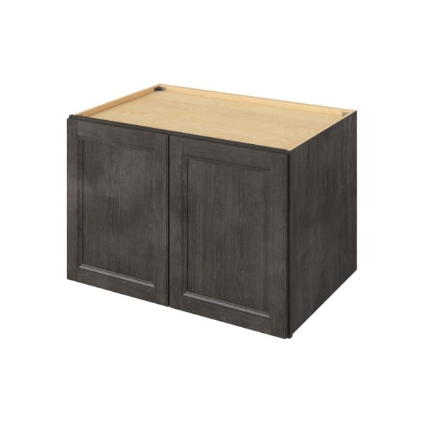 Monaco - 36" x 24" x 24" Deep Wall Cabinet, 2 Doors, 1 Shelf in Slate MSL-W362424