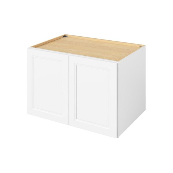 Monaco - 36" x 24" x 24" Deep Wall Cabinet, 2 Doors, 1 Shelf in White MWH-W362424