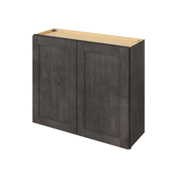 Cooper - 36" x 30" Wall Cabinet, 2 Doors, 2 Shelves in Slate CSL-W3630