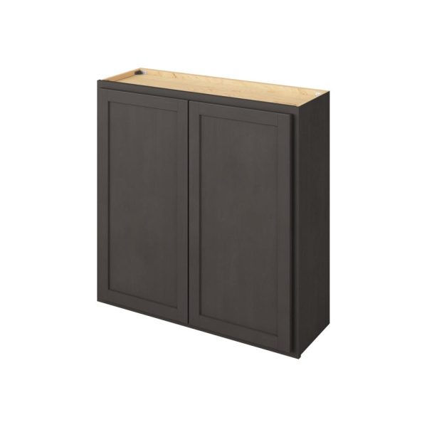 Hudson - 36" x 36" Wall Cabinet, 2 Doors, 2 Shelves in Slate HSL-W3636