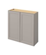 Monaco - 36" x 36" Wall Cabinet, 2 Doors, 2 Shelves in Grey MGR-W3636