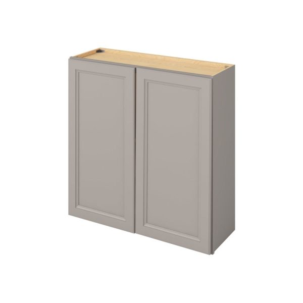 Monaco - 36" x 36" Wall Cabinet, 2 Doors, 2 Shelves in Grey MGR-W3636