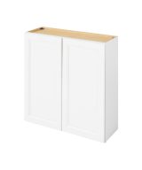 Monaco - 36" x 36" Wall Cabinet, 2 Doors, 2 Shelves in White MWH-W3636