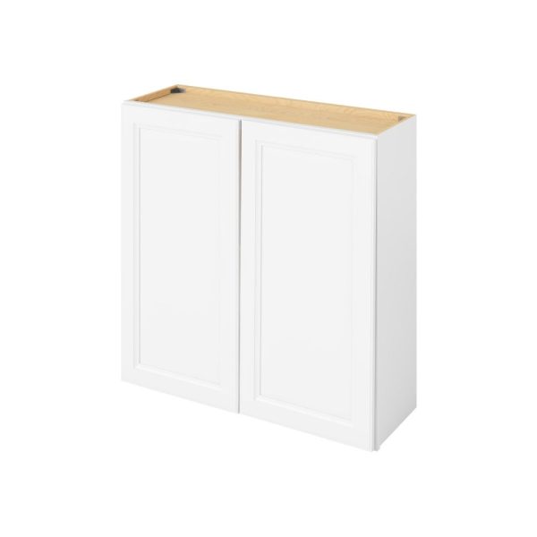 Monaco - 36" x 36" Wall Cabinet, 2 Doors, 2 Shelves in White MWH-W3636