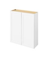 Monaco - 36" x 42" Wall Cabinet, 2 Doors, 3 Shelves in White MWH-W3642