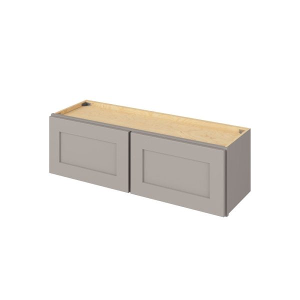 Cooper - 39" x 12" Wall Cabinet, 2 Doors in Grey CGR-W3912