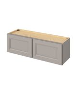 Monaco - 39" x 12" Wall Cabinet, 2 Doors in Grey MGR-W3912