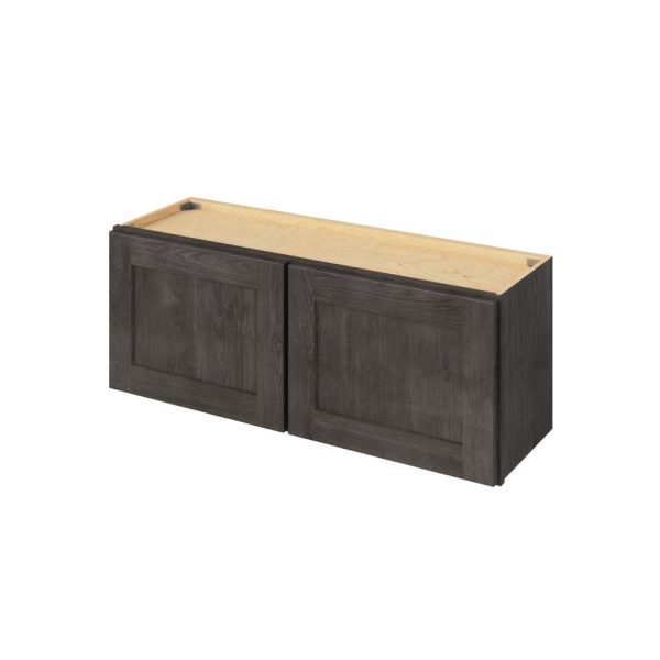 Cooper - 39" x 15" Wall Cabinet, 2 Doors in Slate CSL-W3915