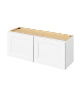 Monaco - 39" x 15" Wall Cabinet, 2 Doors in White MWH-W3915