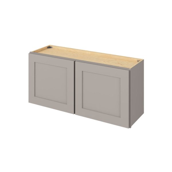 Cooper - 39" x 18" Wall Cabinet, 2 Doors in Grey CGR-W3918