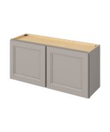 Monaco - 39" x 18" Wall Cabinet, 2 Doors in Grey MGR-W3918